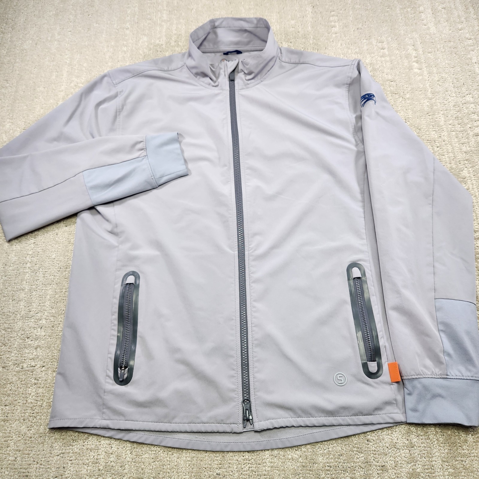 Stitch Golf Jacket Men Medium SWS Water Wind Resistant Full Zip Stretch Woven gallery