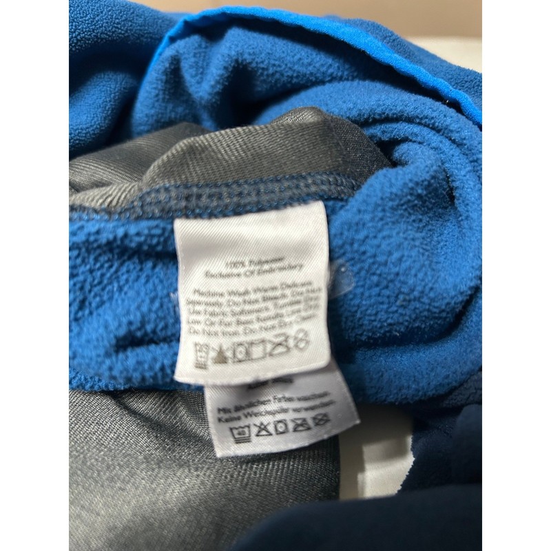 Eddie Bauer Mens 3XL Blue Fleece 1/4 Pullover Snap Front Long Sleeve w/ Pockets gallery