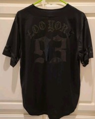 Zoo York 93 Baseball Jersey Mens Medium Black On Black Buttondown EX Condition
