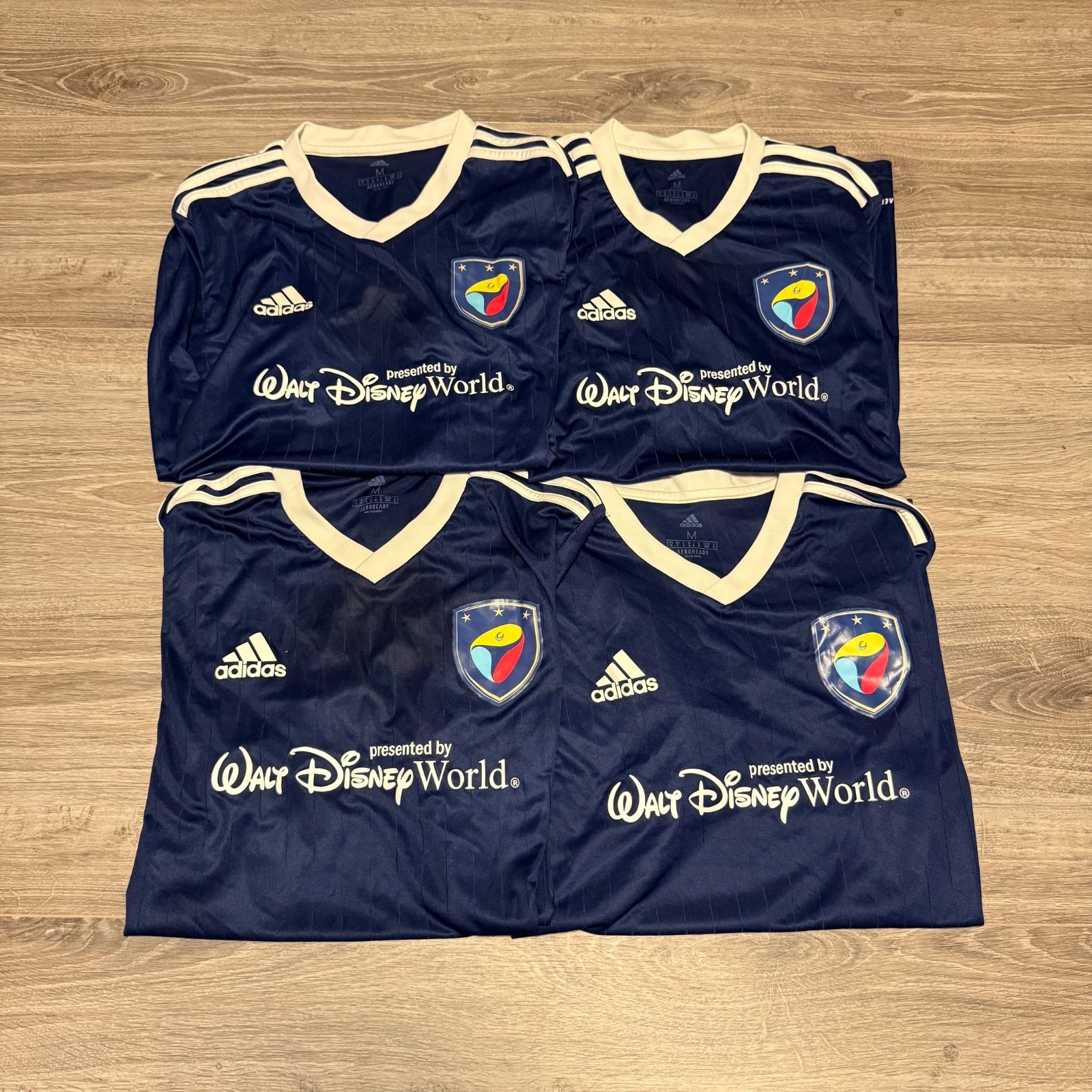 4 Adidas Disney Jersey Men’s Medium Blue Sports ESPN Wide World Of Sports Soccer gallery
