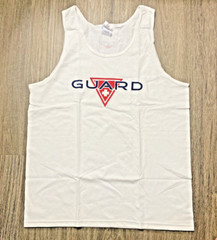 Guard Tank Top Men’s Large Pullover Top Sleeveless Gildan Ultra Cotton White