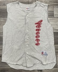 Vintage Eagle USA Sports Sleeveless Jersey Mens Size XL Gray Sports Lancers 85