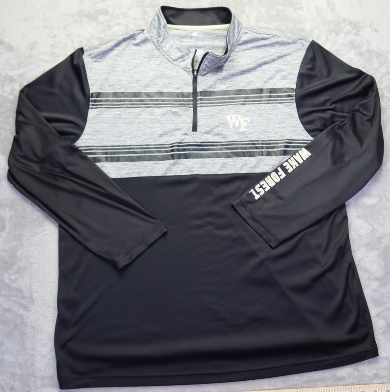 Wake Forest Demon Deacons Performance 1/4 Zip Thin Shirt Men's Size XXL 2XL gallery