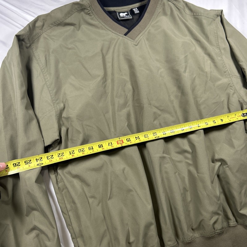 White Bear Microfiber Windshirt Pullover Long Sleeve V-Neck Golf Wind size XLT gallery