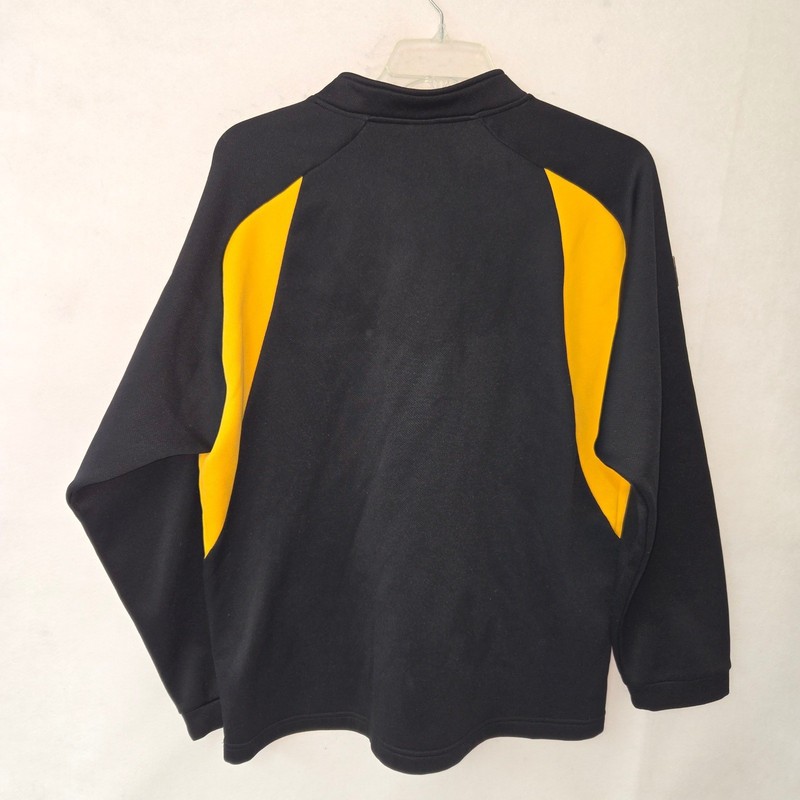 Pittsburgh Steelers NFL Reebok Pullover Shirt Black Yellow Men's Large gallery