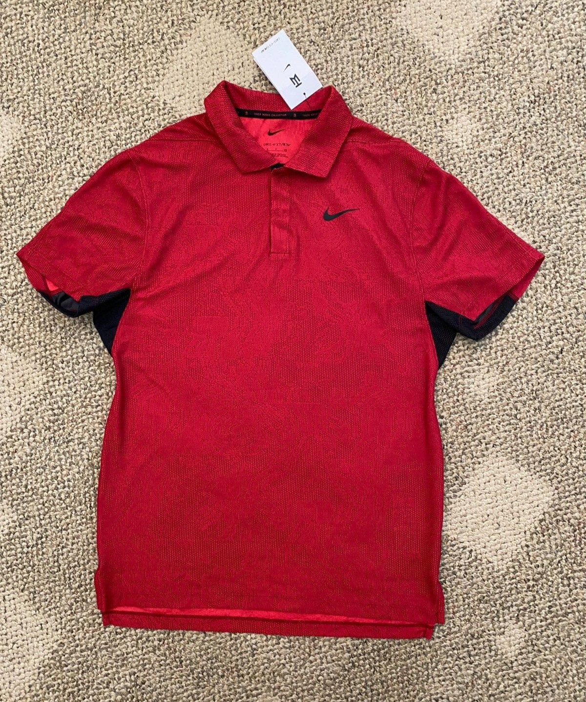 Nike Golf Polo Shirt Dri-FIT ADV Tiger Woods Red DH0711-687 $90 Men's XXL 2XL gallery