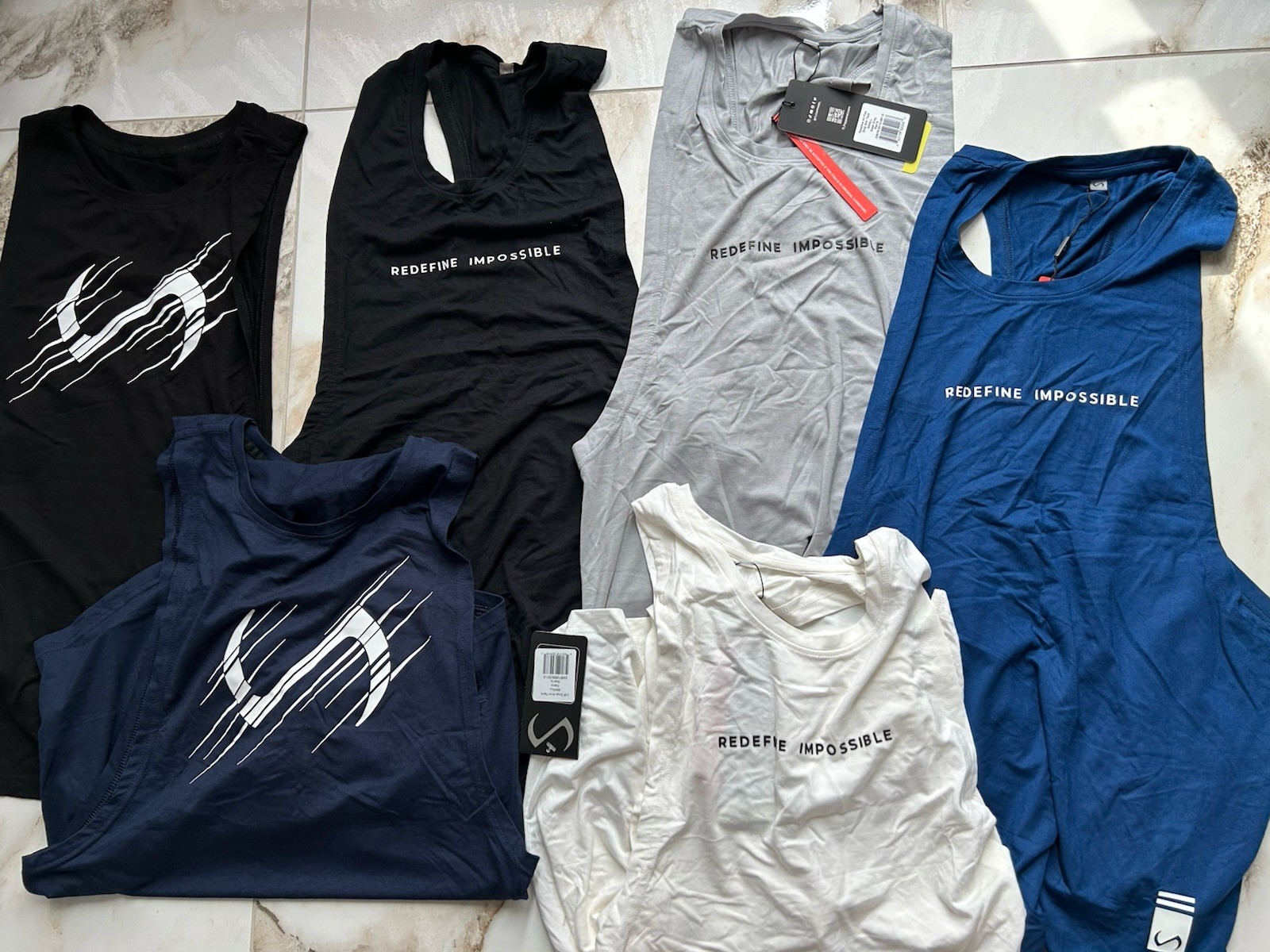TLF Take Life Further Men’s Drop Tank Tops Stringers Gym Tee Lot Of 6 S Small gallery