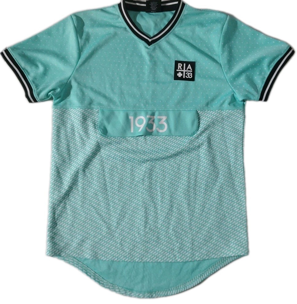 Red Ape 1933 - blue and white size 2XL short sleeve shirt Y2k gallery