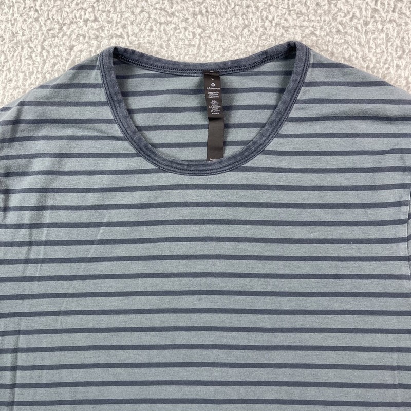 Lululemon Mens Large 5 Year Basic Long Sleeve Shirt Yachtie Sea Steel Gravity gallery