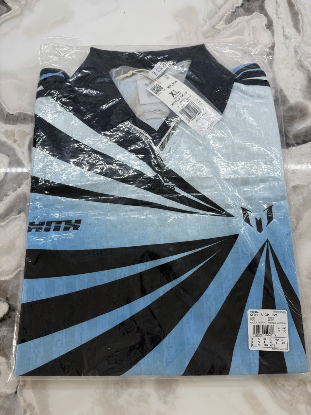 Kith x Messi Goalkeeper Longsleeve Blue Size XL Brand New Sealed gallery