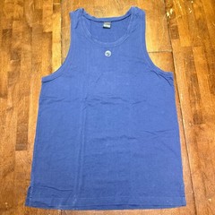 VTG Nike Tank Top Mens Large Blue Basketball Embroidered Center Swoosh Y2K 90’s