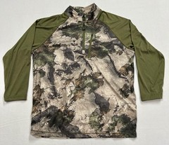 Habit Camo 1/3 Zip L Large Pullover Pocket Scent Blocker Hunting Mossy Oak