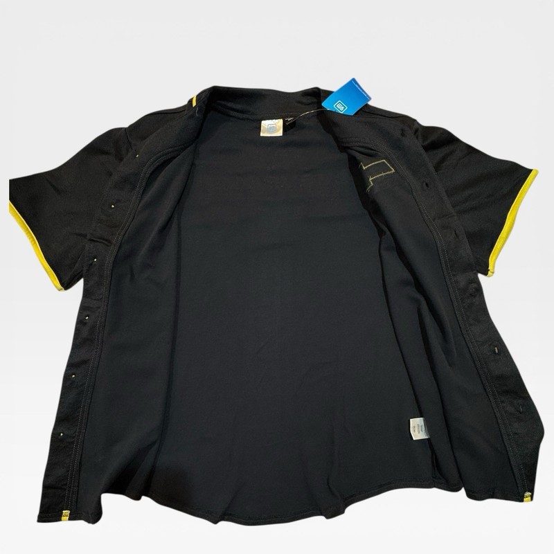 Chevy Chevrolet Baseball Jersey Men’s M Black Yellow Double Sided GM NWT gallery