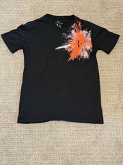 Nike Roger Federer Tennis Dri Fit Black Athletic T Shirt Size Small