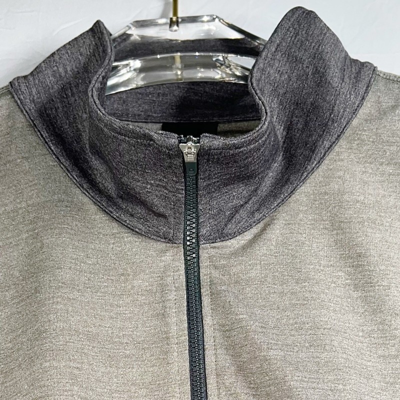Dunning Golf Jacket Men's 2XL Performance 1/4 Zip Long Sleeve Gray Pullover gallery