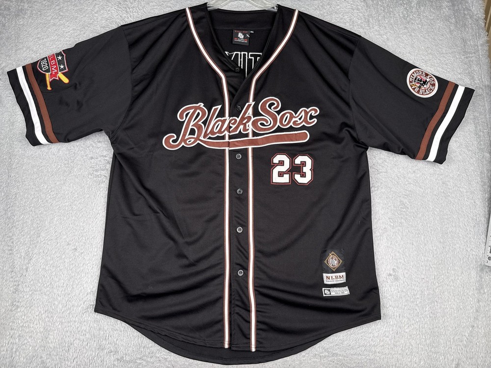 Baltimore Black Sox Baseball Jersey Mens 3XL Black Big Boy Gear NLBM 23