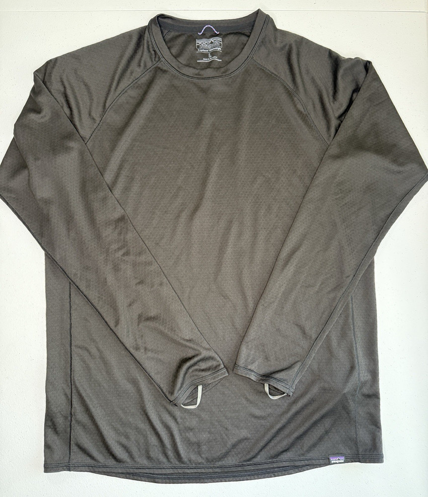 Patagonia Capilene Midweight Base Layer Mens Crew Neck Pullover Shirt! Size L