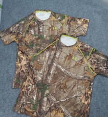 Lot of 2 Under Armour Camo Shirt Mens 2XL Heat Gear Realtree Scent Control S/S