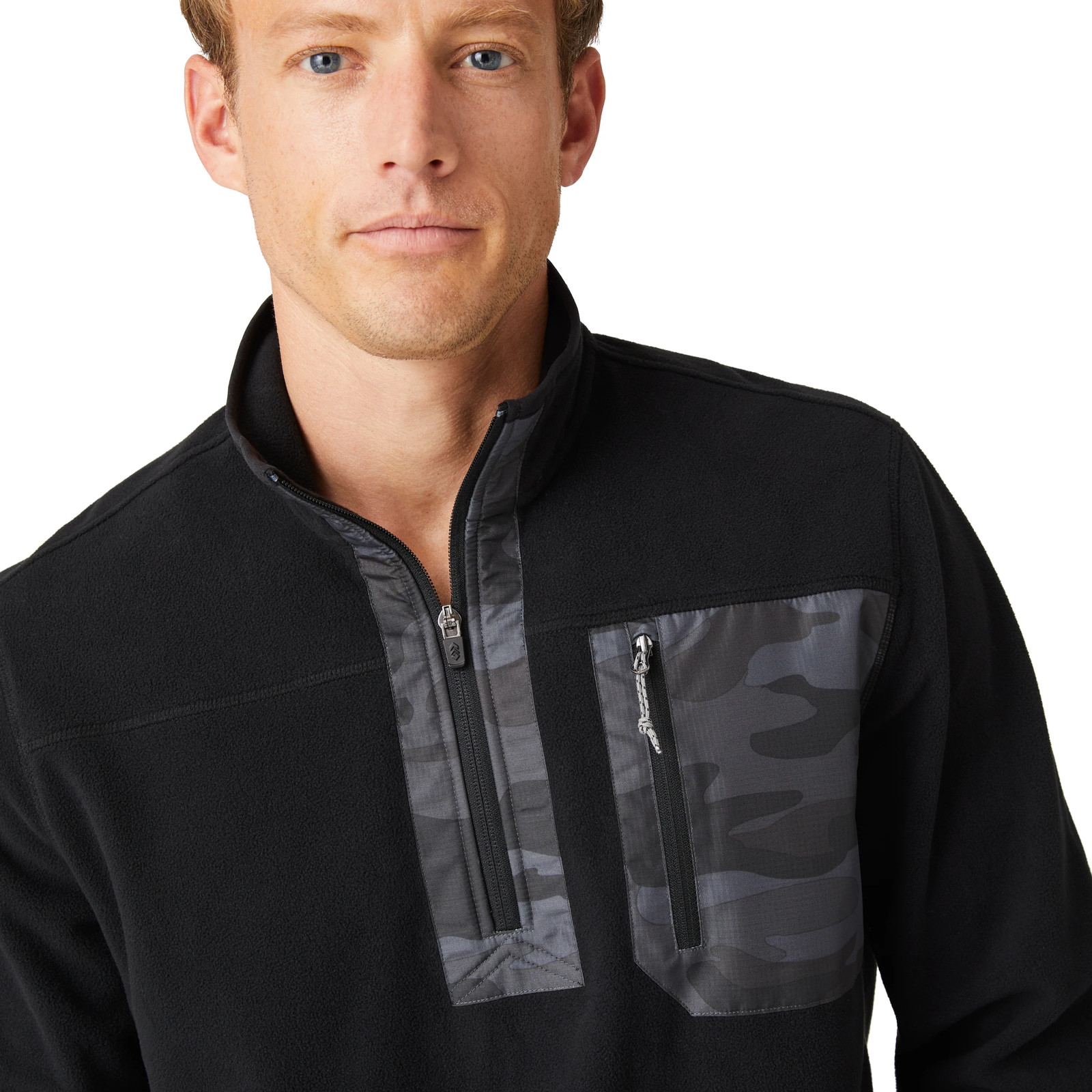 Free Country Men's FreeCycle® Super Soft Microfleece 1/2 Zip Mock Neck Shirt gallery