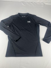 Under Armour HeatGear Compression Long Sleeve Athletic Shirt Black XL