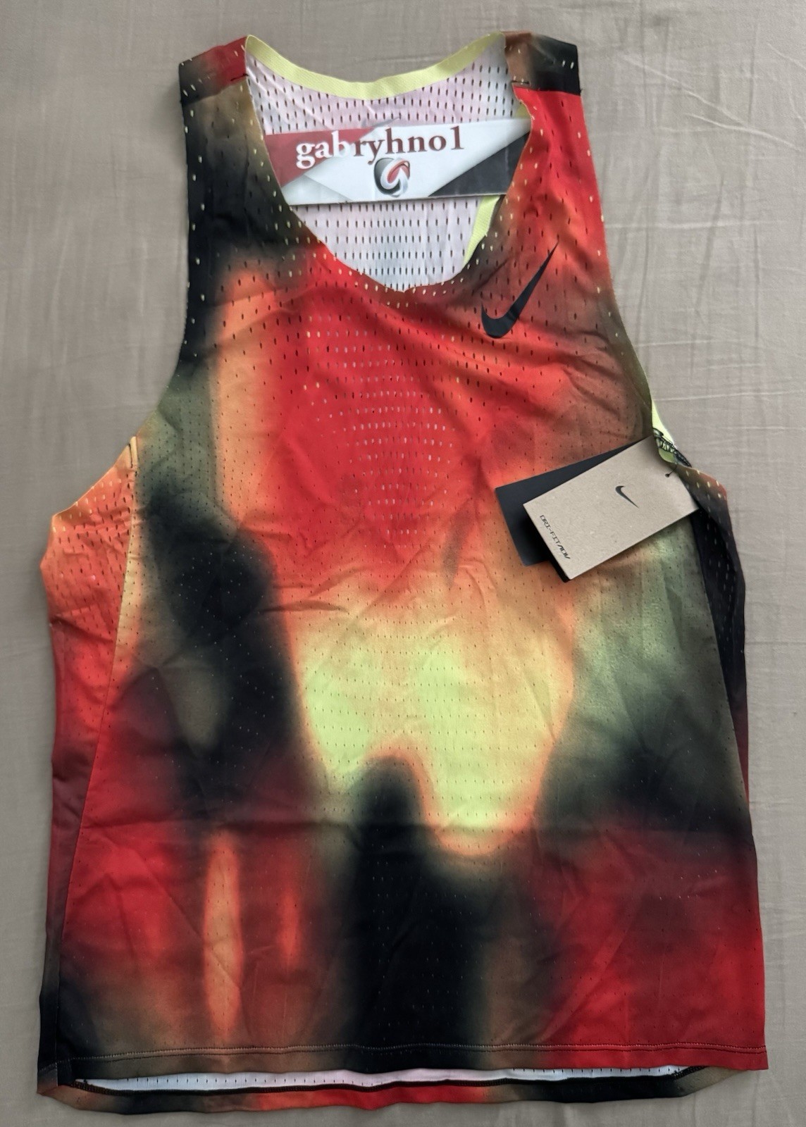 Nike Aeroswift Elite Entry Dri-Fit ADV Running Singlet HJ3380-736 Mens Size 2XL gallery