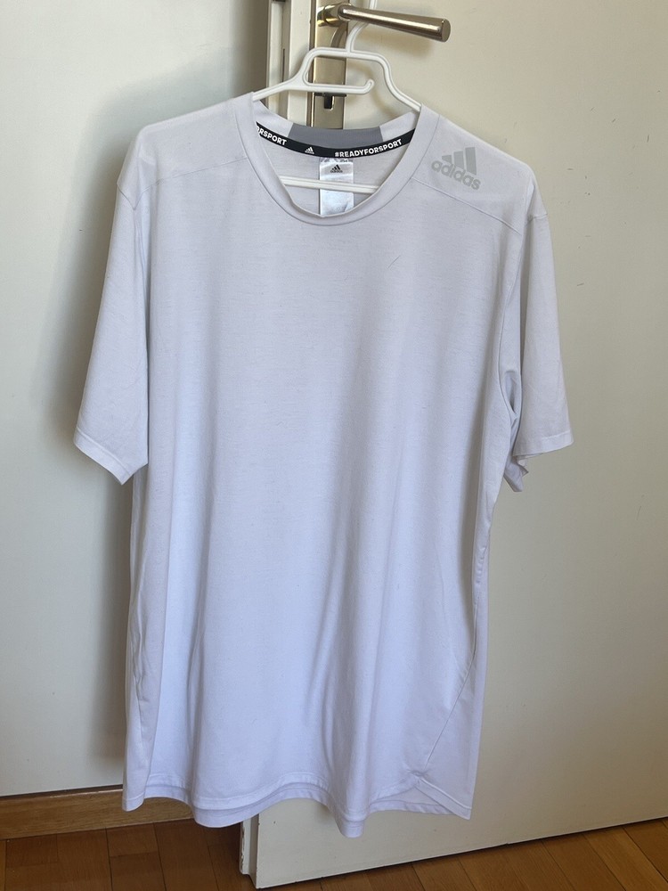 adidas men AEROREADY Designed to Move Ready For Sport Tee XL White HA6363