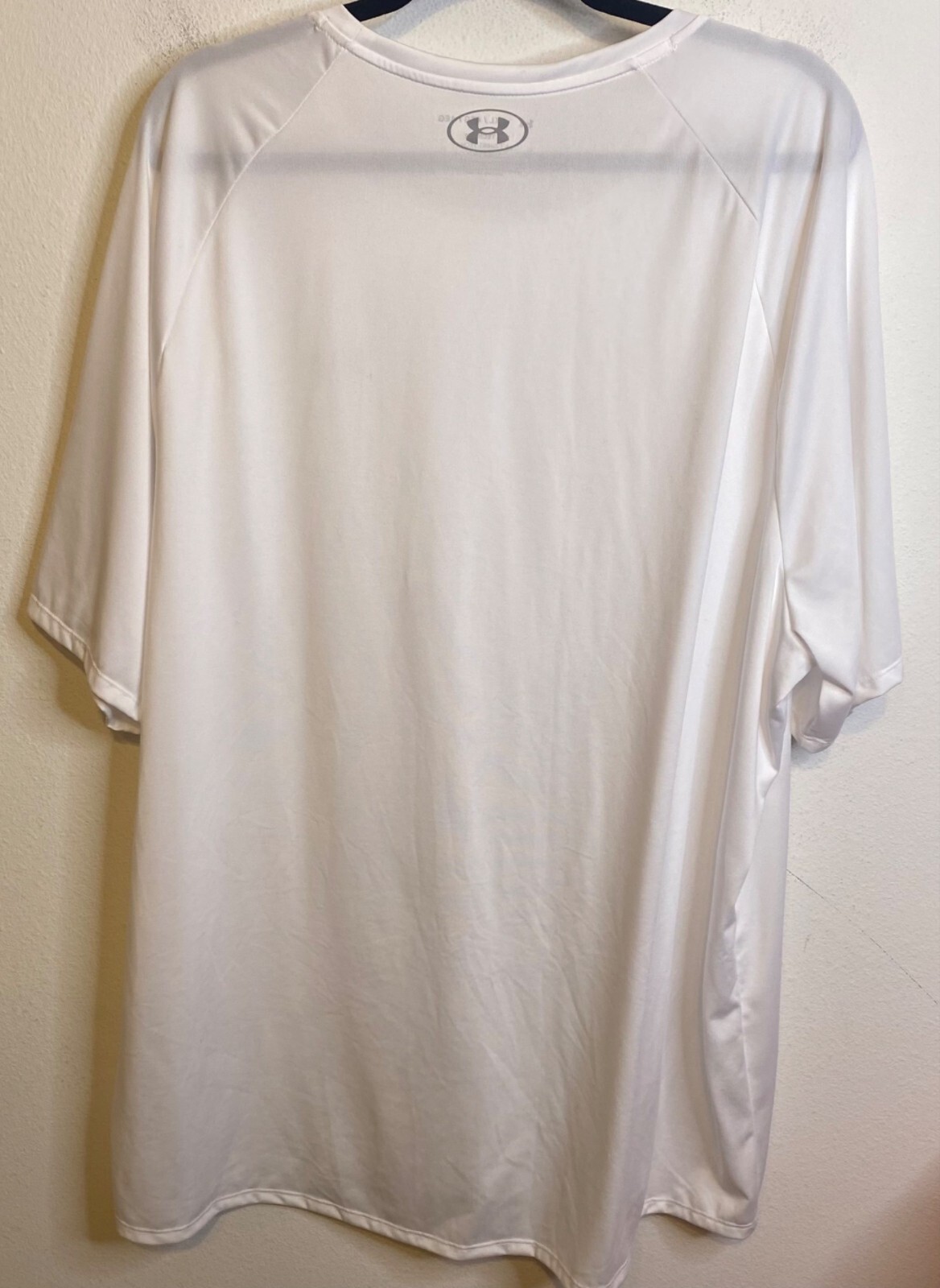 Under Armor Men's Short Sleeve T-shirt Big Tall White 4X Loose Fit Lightweight gallery