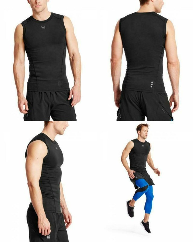 MISSION 'VaporActive Voltage' Compression Tank Top Men's M Fitness / Workout NWT gallery