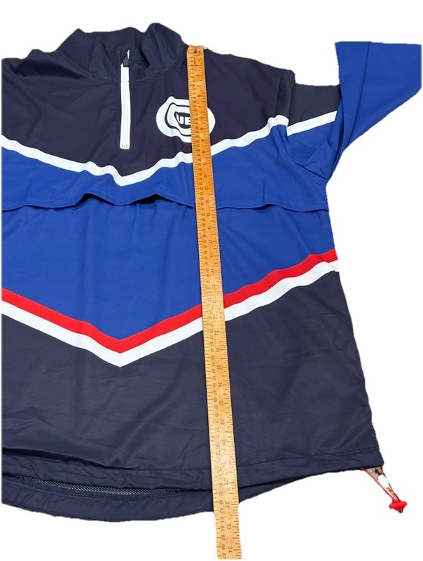 Chicago Cubs Budweiser Men’s Lightweight 1/4 Zip Windbreaker Jacket SGA Size XL gallery