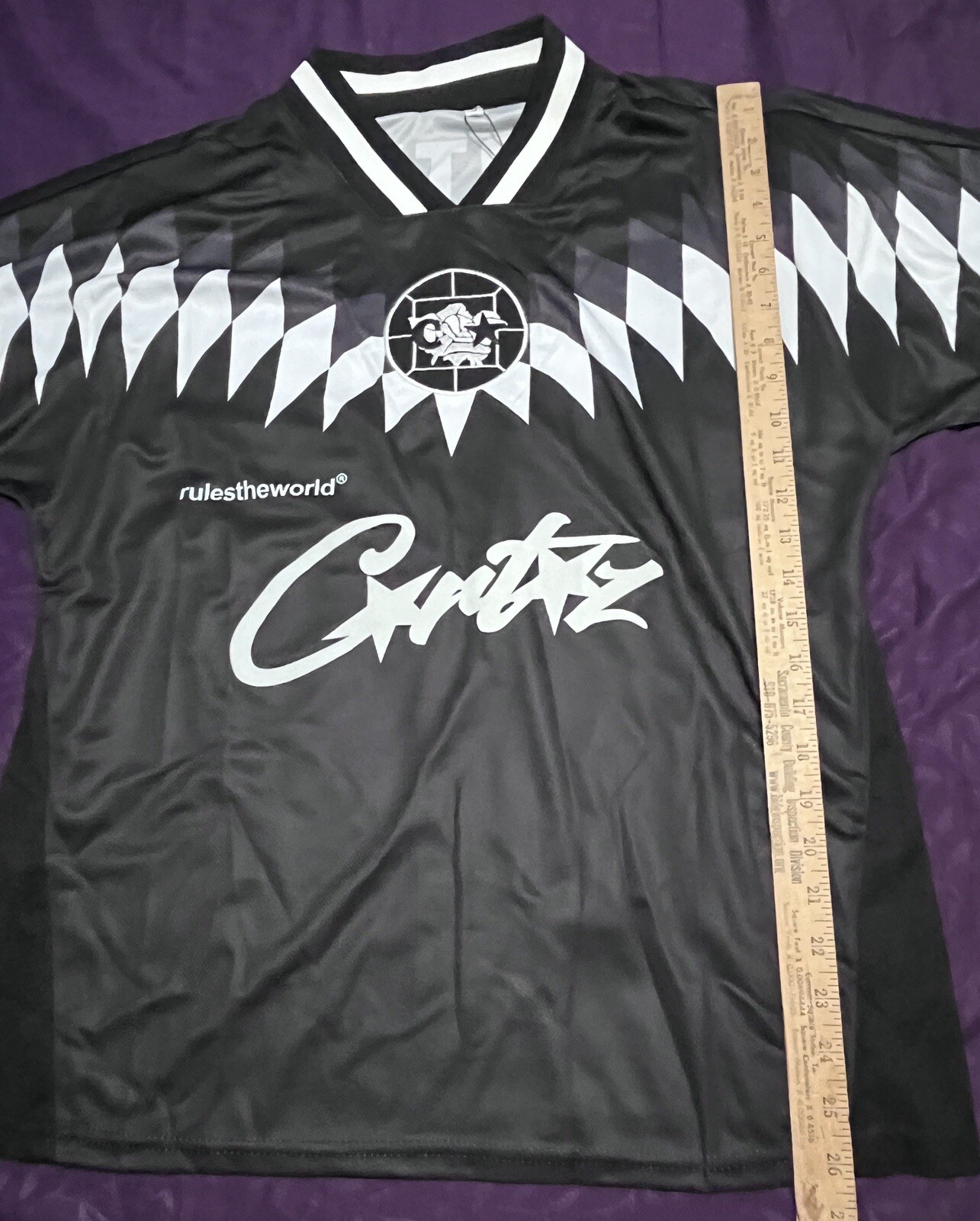 Black Cortez Jersey Size M Preowned With No Stains 32 Width By 26 Length gallery