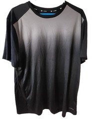 Tek Gear Black Grey Shirt Men’s Polyester Performance Athletic Gym – Size XL