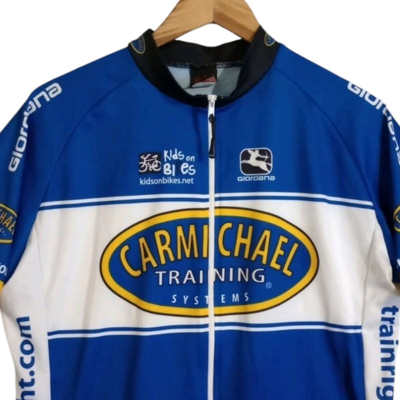 Giordana Carmichael Training Systems Cycling Biking Jersey Sz XL Full Zip Italy gallery