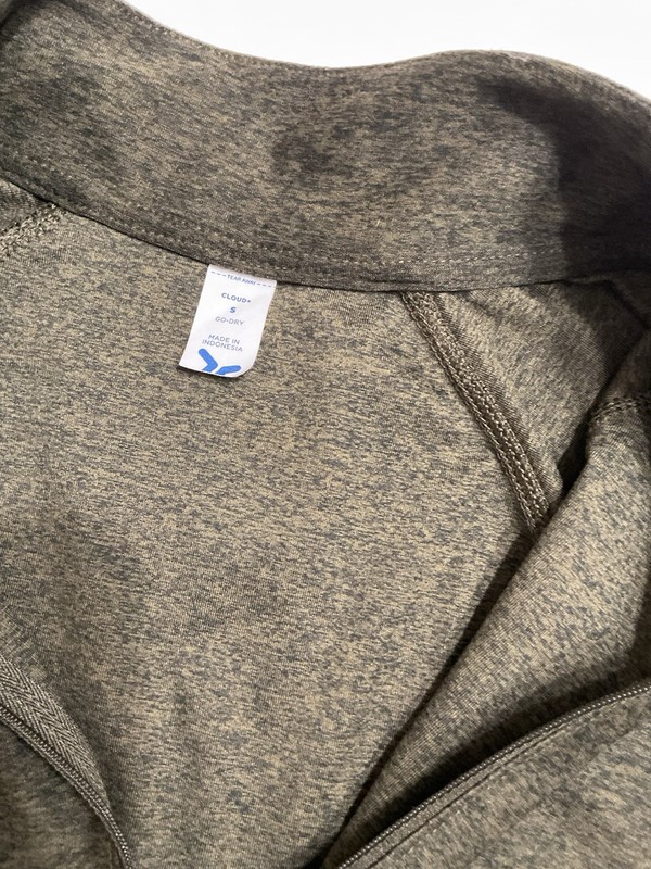 Xersion Cloud+ Men's Heather Gray 1/4 Zip Pullover Raglan Poly Sz S gallery
