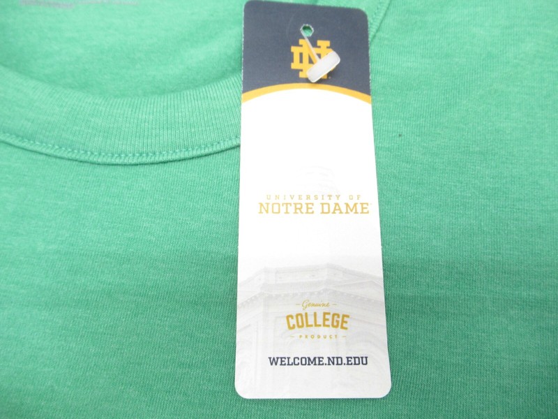 *NWT* OFFICIALLY LICENSED UNDER ARMOUR "NOTRE DAME" COTTON BLEND TEE. LARGE gallery