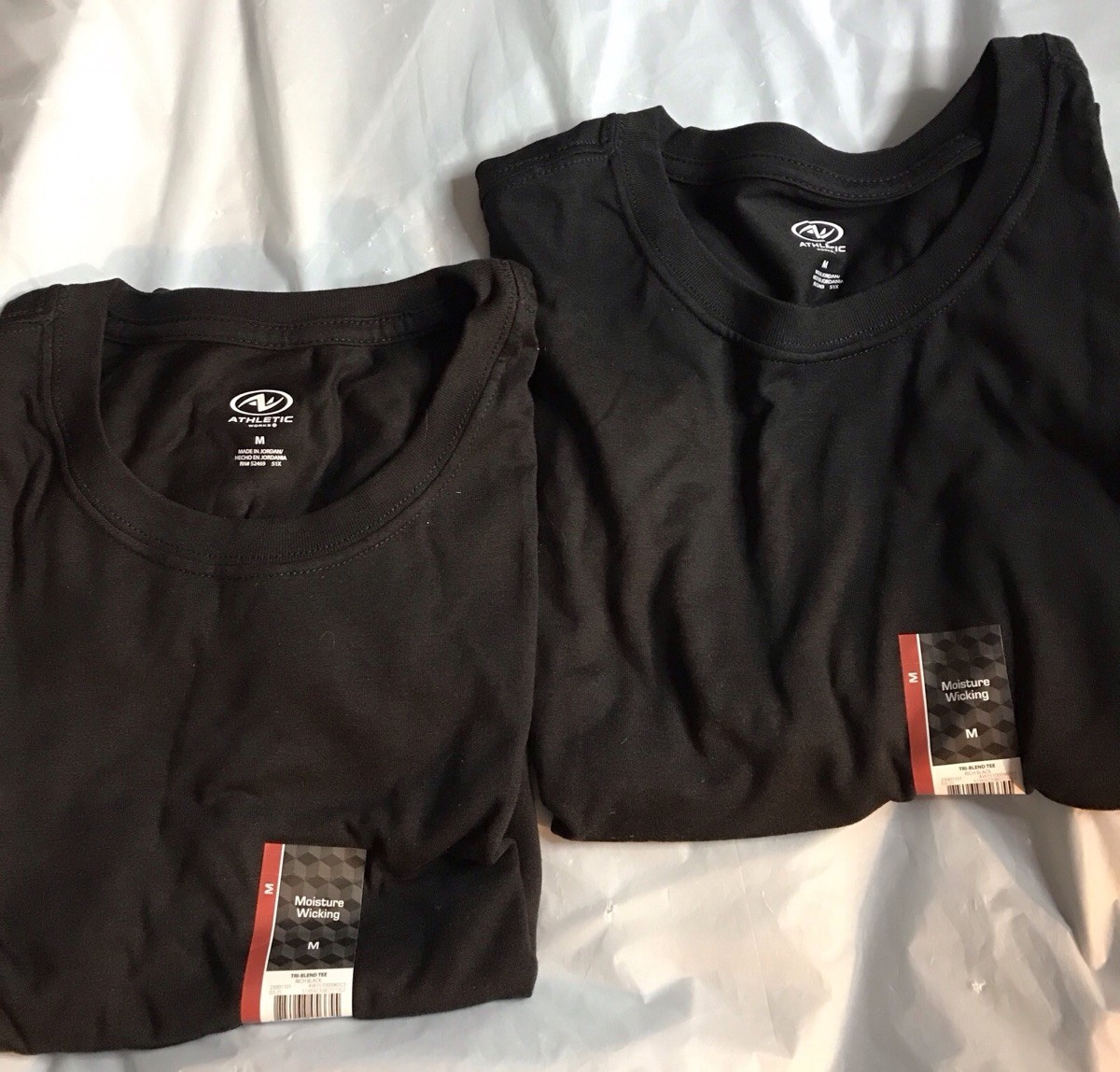 Lot Of 2Athletic Works Moisture Wicking T-Shirt Size Medium (38-40) Black NWT gallery