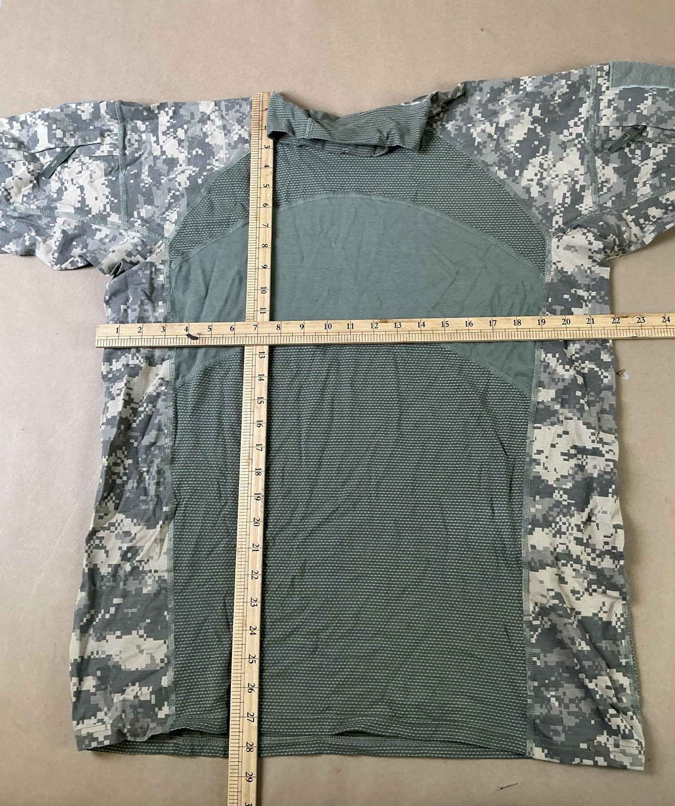 Massif Advanced Combat Shirt Mens 2XL Green ACU Camo FR Long Sleeve Mock Neck gallery
