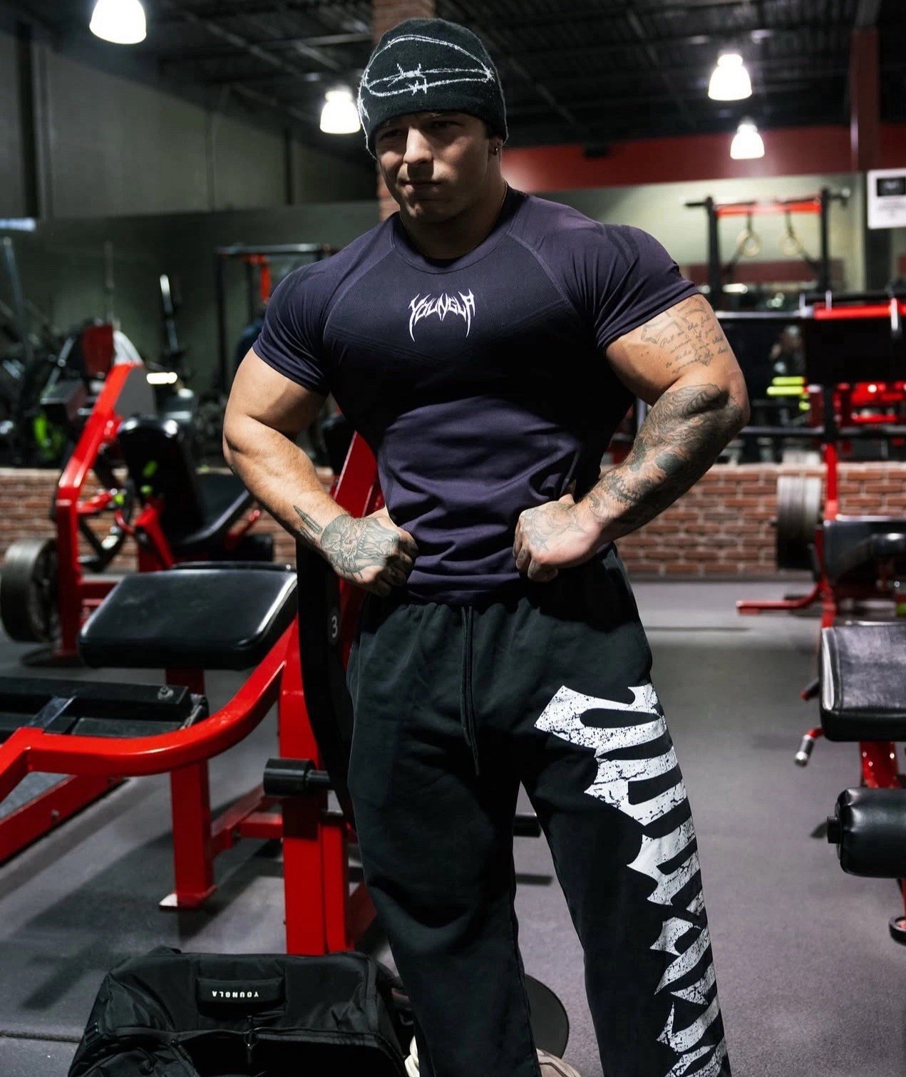 YOUNGLA (❗️SOLD OUT❗️) - 4041 - WARRIOR COMPRESSION TEES - PURPLE - SIZE LARGE✅ gallery