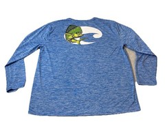 Costa Tech Angler Dorado Long Sleeve Shirt Men’s 2XL Blue Performance Fishing
