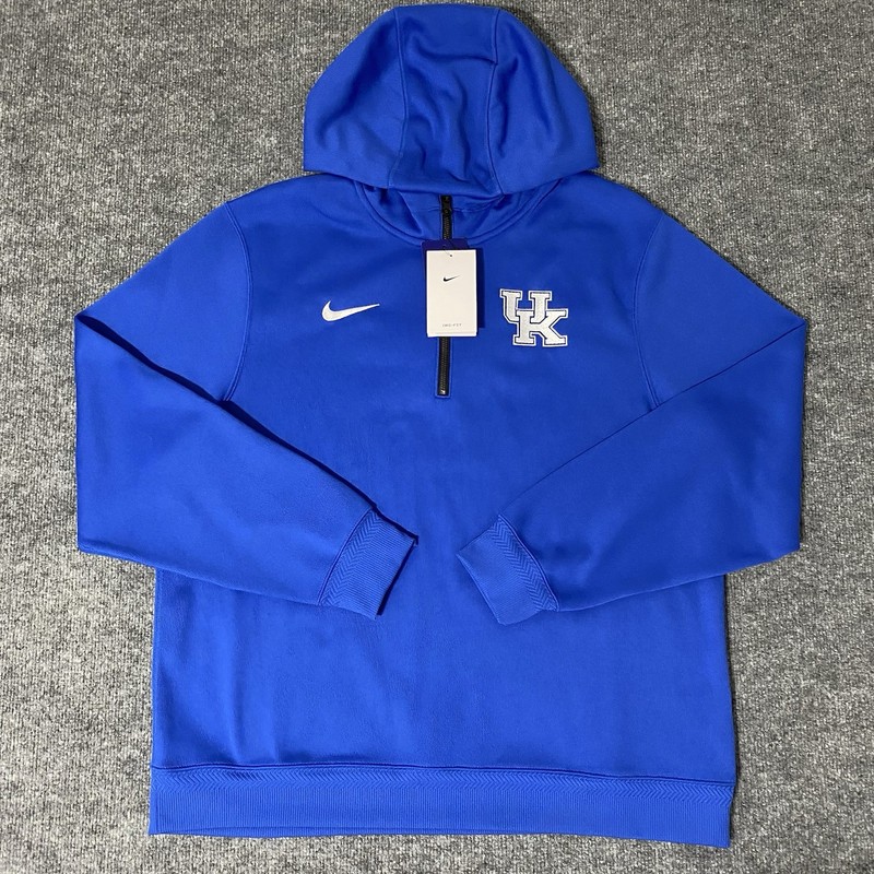 Nike Kentucky Wildcats Sideline Premium 1/4 Zip Hoodie Mens Large NWT gallery