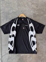Supreme x Umbro Old English Soccer Jersey Black Size Large SS26 NWT