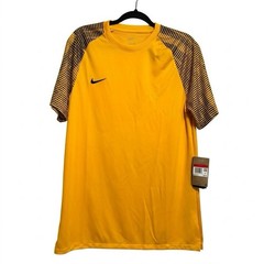 Nike Dri-FIT Academy Soccer Jersey Shirt Men Large Gold Black DH8033-739 NWT