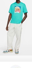 NIKE SPORTSWEAR AIR MAX 90 T-SHIRT Aqua Color Logo Size M