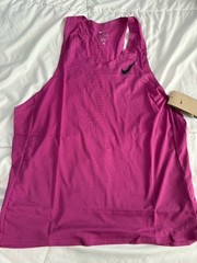 Nike AeroSwift Dri-Fit ADV Running Singlet Fuchsia Mens Size Large FN4231-518