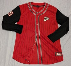 Vintage FUBU Sport “The Collection” Jersey XLarge Red Black 05 Classic Y2K