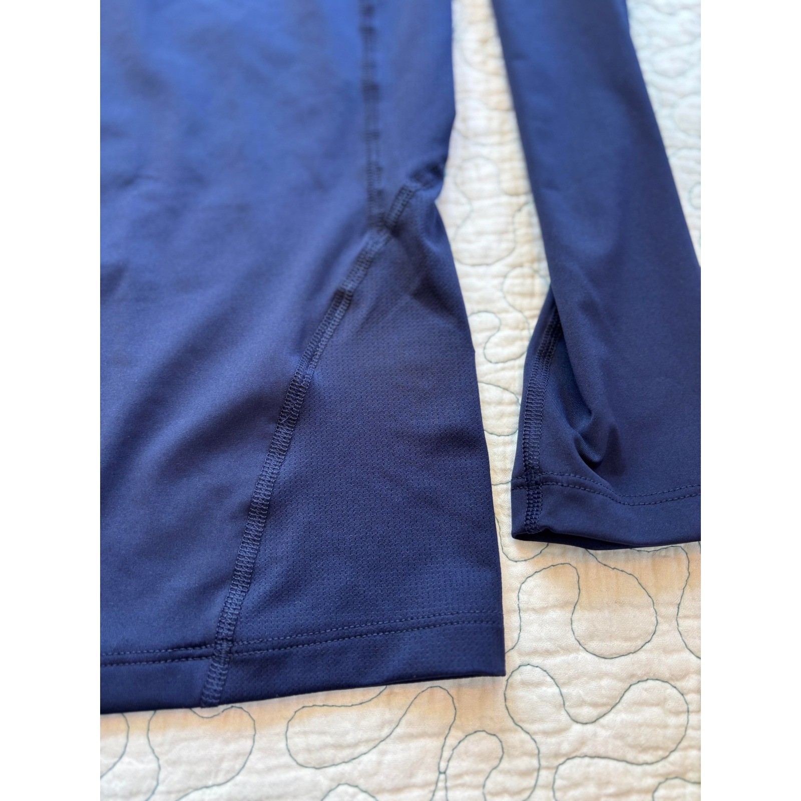 Under Armour Mens HeatGear Compression Long Sleeve Shirt Navy 2XL gallery