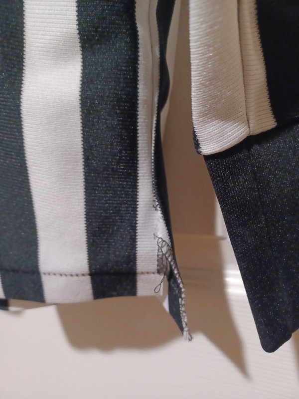 Cliff Keen Athletic Black and White Referee Long Sleeve Shirt-Size-Large gallery