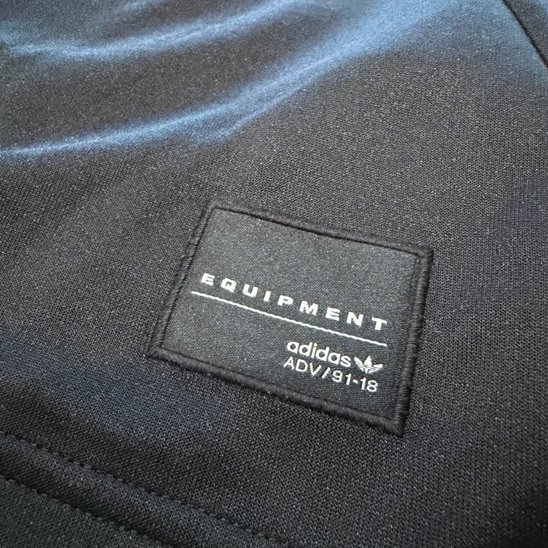 adidas Equipment Logo V-Neck Pullover Men's S Colorblock Long Sleeve Jersey gallery