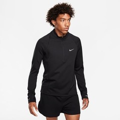 Nike Element Therma Repel 1/2 Zip Long Sleeve Running Short Top Black Medium