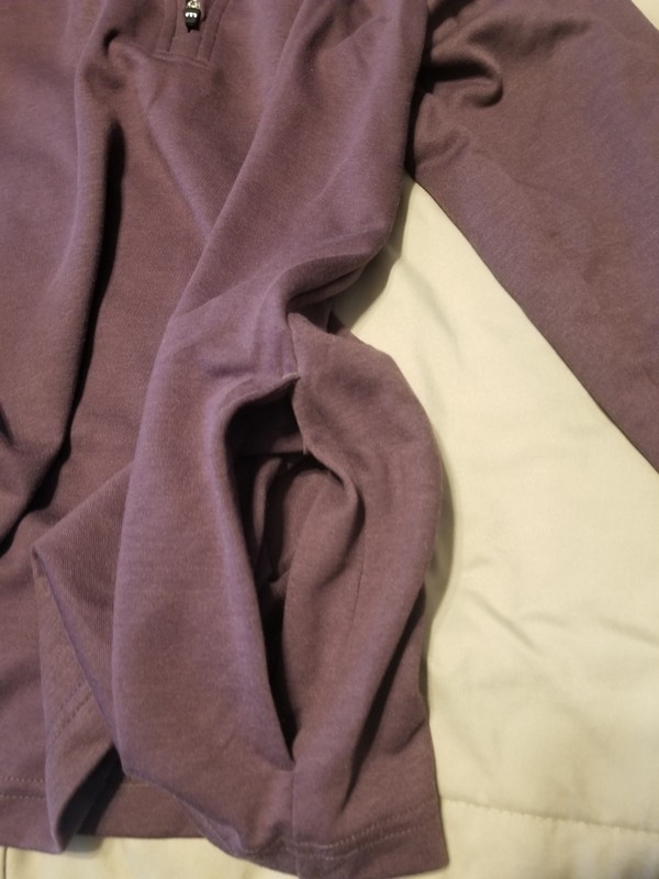 Travis Mathew 1/4 Zip Pullover Mens Purple Long Sleeve Pockets M gallery