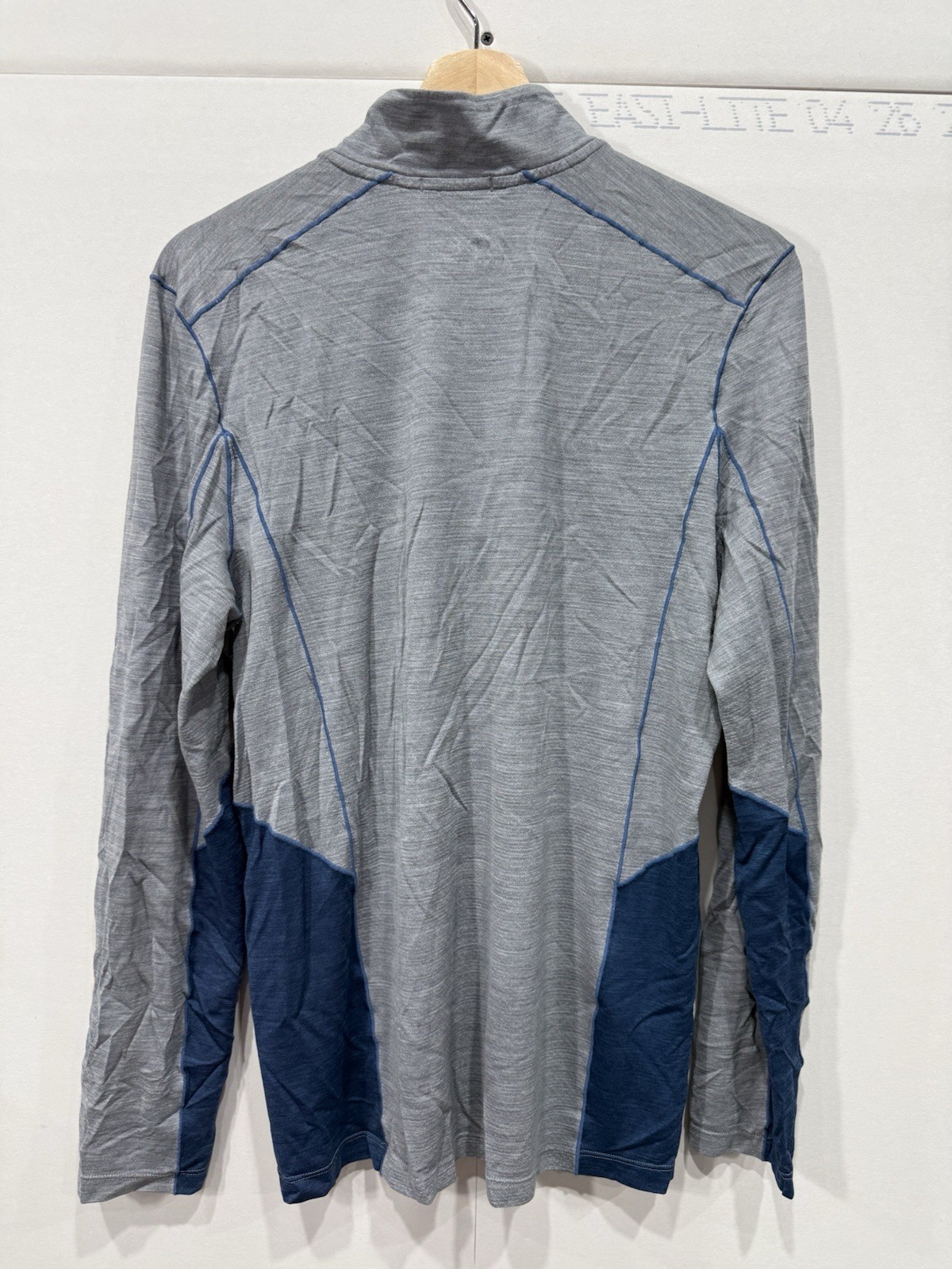 Smartwool Merino 150 Quarter Zip Top Mens Medium Gray Blue Base Layer Gorpcore gallery